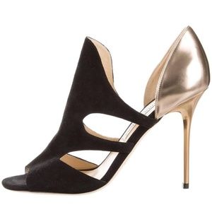 Jimmy Choo Toysen d'Orsay Leather Bootie/Pump